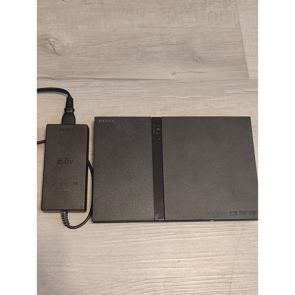 Sony PlayStation 2 PS2 Slim Black SCPH-70001 Console Only. Tested Working